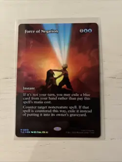 Force of Negation 0013 TLE Borderless Foil MTG Avatar NM/M - Image 1