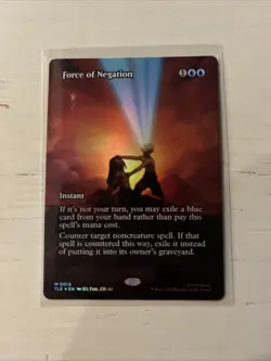 Force of Negation 0013 TLE Borderless Foil MTG Avatar NM/M - Image 2