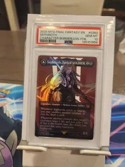 Magic the Gathering Final Fantasy Sephiroth Fabled Soldier Borderless Foil psa10 - Image 1
