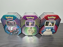 Pokemon Mighty Mysterious Tin 2021 Complete Set Darkrai Mimikyu Snorlax 💎💎💎 - Image 2