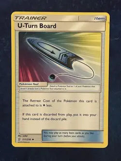 Pokemon U-Turn Board # 211/236 - Unified Minds - NM - Image 1