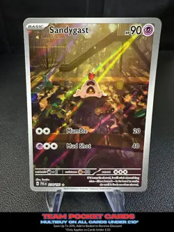 Sandygast 214/193, Paldea Evolved, Pokemon, NM - Image 1