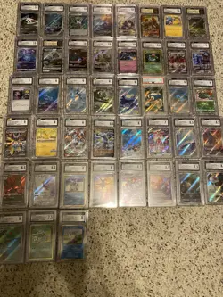 Huge 43 Card CGC Grade Pokemon Card Lot Japanese - Image 1