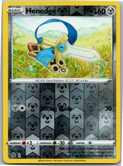 Honedge - SWSH02: Rebel Clash 133/192 - Common - NM Pokemon TCG - Image 1