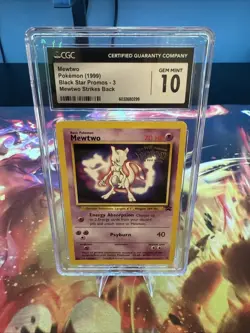 Mewtwo Pokemon (1999) WB Stamp Black Star Promos - 3 Mewtwo Strikes Back CGC 10 - Image 1