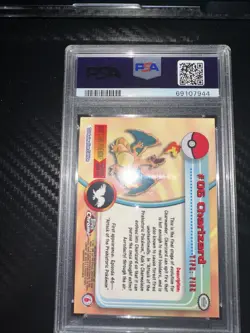 PSA 9 2000 TOPPS CHROME CHARIZARD POKEMON T.V #6 - Image 2