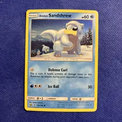 Alolan Sandshrew Cosmos Holo Pokemon TCG Guardians Rising 19a/145 - NM - Image 1
