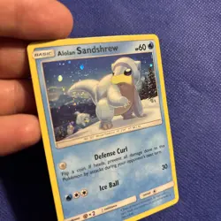 Alolan Sandshrew Cosmos Holo Pokemon TCG Guardians Rising 19a/145 - NM - Image 3
