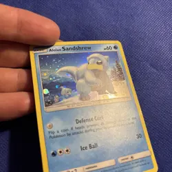 Alolan Sandshrew Cosmos Holo Pokemon TCG Guardians Rising 19a/145 - NM - Image 4