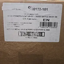 POKEMON TCG TEAM ROCKET'S MEWTWO EX LEAGUE BATTLE DECK FACTORY SEALED CASE - Image 2