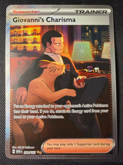 Pokemon TCG Giovanni's Charisma SIR 204/165 SV Scarlet Violet 151 NM - Image 1