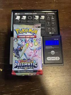 21.83g HEAVY - Pokemon TCG Prismatic Evolution Booster Pack!Possible GOD - Image 1