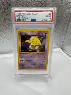 Pokemon Drowzee Base Set Shadowless 1st Edition 49/102 PSA 9 - Image 1