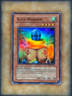 Yugioh Slate Warrior TFK-EN003 Super Rare ENGLISH PROMO NM - Image 1
