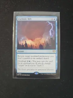 MTG Cyclonic Rift Commander Masters 0084 Regular Rare Card - Image 1