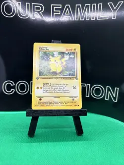 1st Edition Pikachu Pokemon Card 60/64 Jungle Set 1999 LP - Image 1