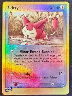 Skitty 44/109 2003 EX Ruby & Sapphire Pokemon Card Nintendo Reverse Holo - Vlp - Image 1