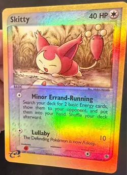 Skitty 44/109 2003 EX Ruby & Sapphire Pokemon Card Nintendo Reverse Holo - Vlp - Image 2