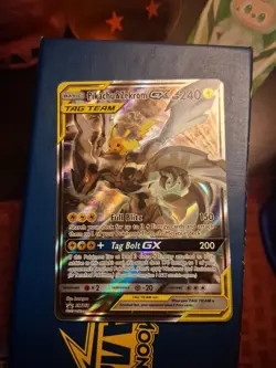 Pokemon Pikachu & Zekrom GX TAG TEAM SM168 Promo Full Art Holo Card - Image 2