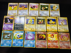 (LP/MP) 17set Eevee Vaporeon Jolteon Flareon Dark/Light Holo Jungle Pokemon Card - Image 1