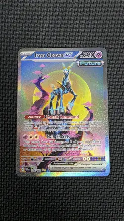 Iron Crown ex 206/162 Special Illustration Rare Temporal Forces Pokemon Card - Image 1