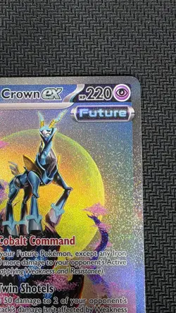 Iron Crown ex 206/162 Special Illustration Rare Temporal Forces Pokemon Card - Image 3