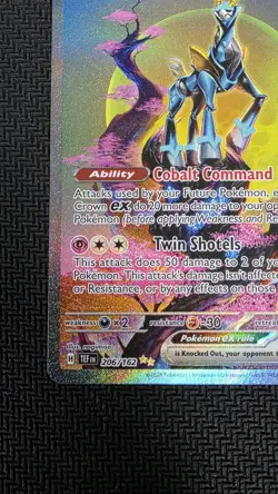 Iron Crown ex 206/162 Special Illustration Rare Temporal Forces Pokemon Card - Image 5