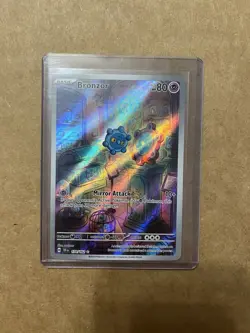 Bronzor 170/162 SV05: Temporal Forces Holo Pokemon Card - Near Mint - Image 1