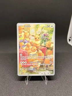 Pokemon Twilight Masquerade Eevee TCG Illustration Card #188/167 - Image 1
