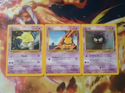 Drowzee 49/102 Gastly 50/102 Abra 43/102 Base Set Pokemon Card - Image 1