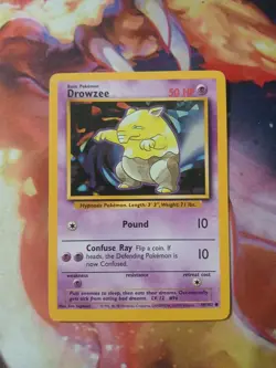 Drowzee 49/102 Gastly 50/102 Abra 43/102 Base Set Pokemon Card - Image 2