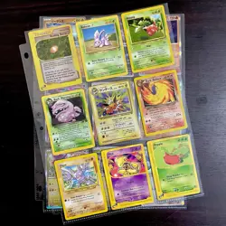 Pokemon Collection Mixed 🔥 Lot of Cards w/ Binder Pages - Image 1