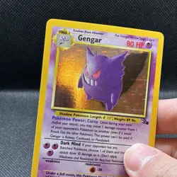 (NM) Gengar #5/62 Holo Rare 1999 Fossil Unlimited Vintage Pokemon Card - Image 2