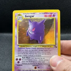 (NM) Gengar #5/62 Holo Rare 1999 Fossil Unlimited Vintage Pokemon Card - Image 4