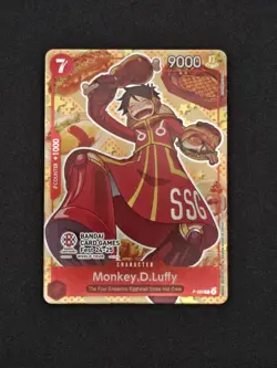 2024 ONE PIECE PROMOS BANDAI CARD GAMES FEST #080 MONKEY D. LUFFY ENGLISH NM - Image 1