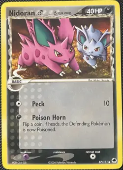 Nidoran M (Delta Species) 57/101 Dragon Frontiers Regular - Pokemon Card - Image 1
