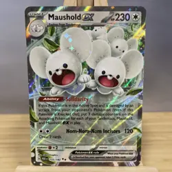 Maushold ex 155/182 Holo Shiny Pokemon TCG Card Paradox Rift 2023 NEAR MINT - Image 1