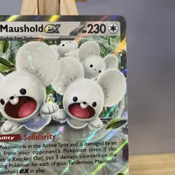 Maushold ex 155/182 Holo Shiny Pokemon TCG Card Paradox Rift 2023 NEAR MINT - Image 3