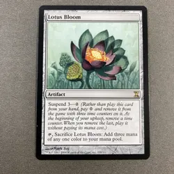MTG Lotus Bloom Time Spiral Regular Magic The Gathering - Image 1