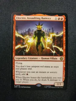 Electro, Assaulting Battery Marvel Spider-Man Magic The Gathering MTG Tcg - Image 1