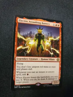 Electro, Assaulting Battery Marvel Spider-Man Magic The Gathering MTG Tcg - Image 2
