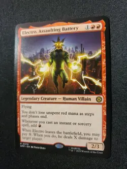Electro, Assaulting Battery Marvel Spider-Man Magic The Gathering MTG Tcg - Image 3