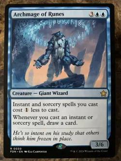 MTG TCG Foundations Archmage of Runes 0030 Regular Rare - Image 1