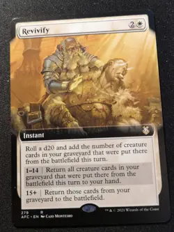 Revivify - Extended Art - AFC - MTG - NM - EN - 279 - Image 1