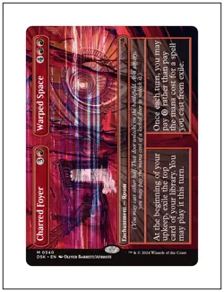 1x Charred Foyer, Borderless Art, Magic MTG NM - Image 1