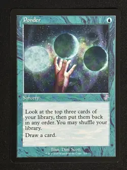 1x MTG Ponder - Time Spiral: Remastered (TSR) #315 - Magic the Gathering - Image 1