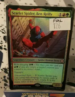Scarlet Spider, Ben Reilly - 142 - SPM - FOIL - NM - MTG Magic the Gathering - Image 1