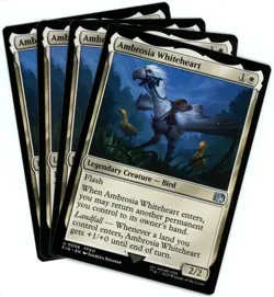 x4 Ambrosia Whiteheart - 0006 - Final Fantasy - MTG - NM/M - Image 1