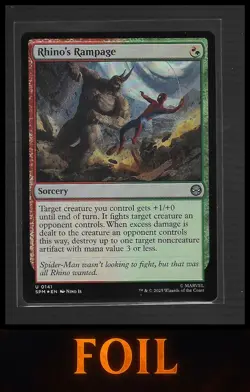 MTG Marvel's Spider-Man #141 Rhino's Rampage Foil - Image 1