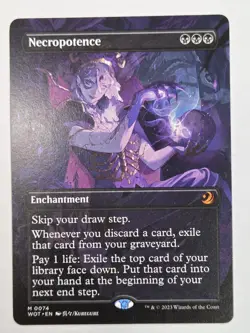 Necropotence (Anime Borderless) Wilds of Eldraine: Enchanting Tales Regular - Image 1